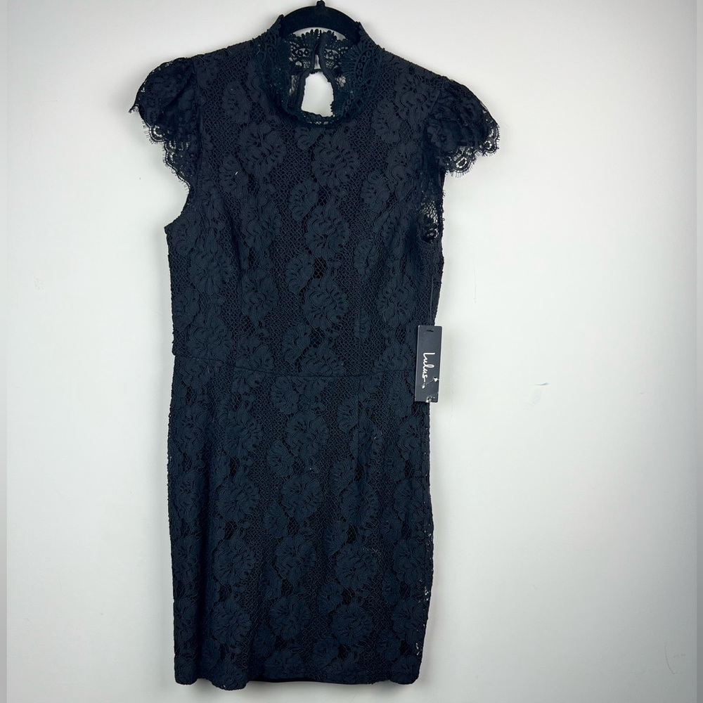 Lulu's Black Lace‎ Mini Dress size small
